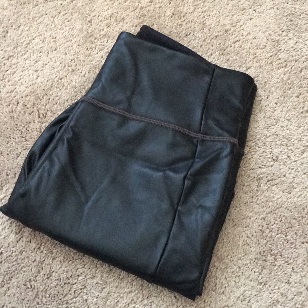 Athleta Leather Leggings